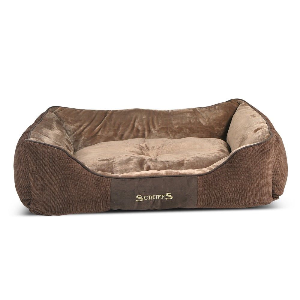 Hnědý plyšový pelíšek pro psa 70x90 cm Scruffs Chester XL – Plaček Pet Products - Bonami.cz