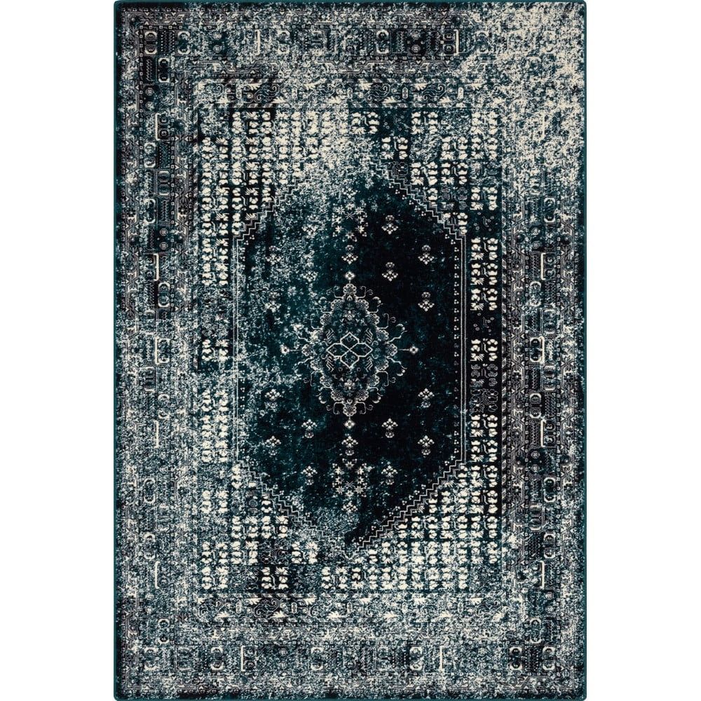 Vlněný koberec v petrolejové barvě 133x180 cm Eve – Agnella - Bonami.cz