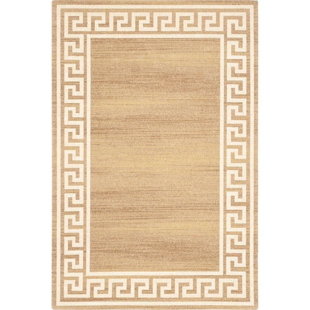 Světle hnědý vlněný koberec 100x180 cm Cesar – Agnella - Bonami.cz