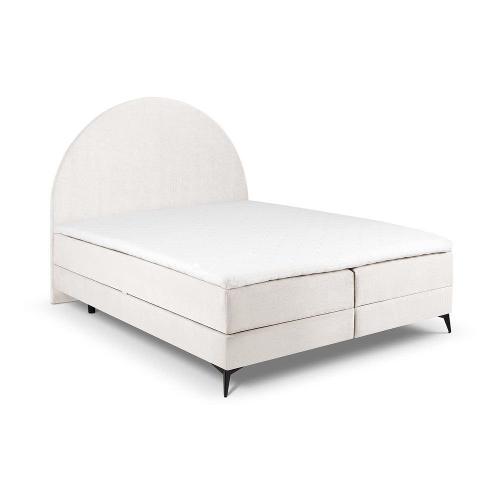 Béžová boxspring postel s úložným prostorem 180x200 cm Sunrise – Cosmopolitan Design - Bonami.cz