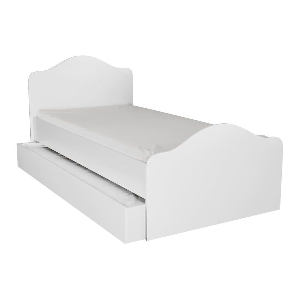 Bílá jednolůžková postel s úložným prostorem 90x190 cm Kanguru – Kalune Design - Bonami.cz