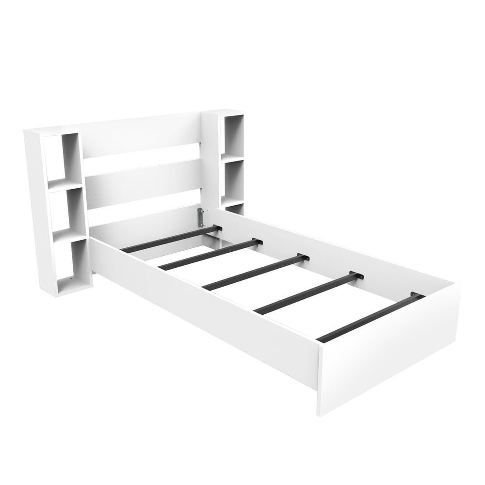Bílá jednolůžková postel s úložným prostorem 90x190 cm Smart – Kalune Design - Bonami.cz