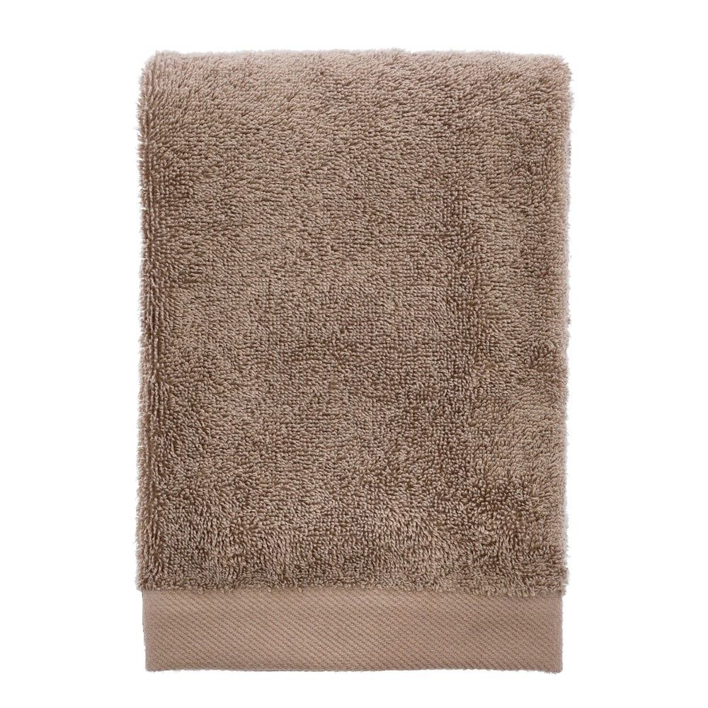 Hnědý ručník z bio bavlny 50x100 cm Comfort Organic – Södahl - Bonami.cz