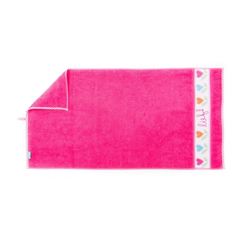 Růžový ručník Tiseco Home Studio, 70 x 130 cm - Bonami.cz