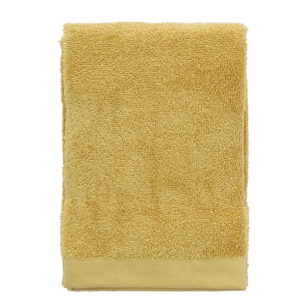 Žlutý ručník z bio bavlny 50x100 cm Comfort – Södahl - Bonami.cz