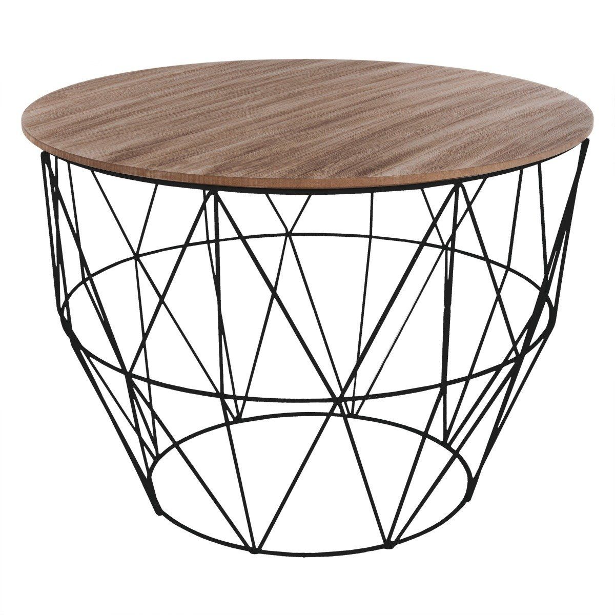 Atmosphera Odkládací stolek s dřevěným víkem, 56 x 40,5 cm - EDAXO.CZ s.r.o.