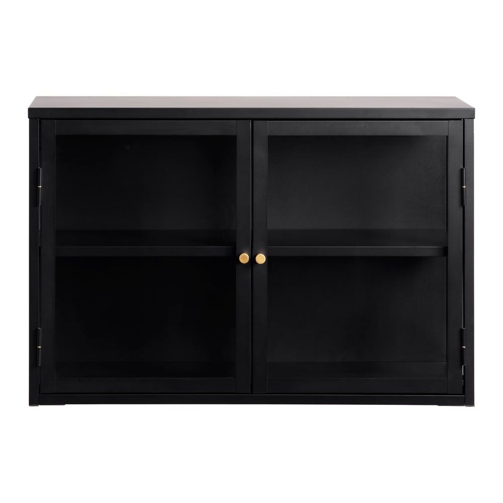 Černá kovová vitrína 90x60 cm Carmel – Unique Furniture - Bonami.cz