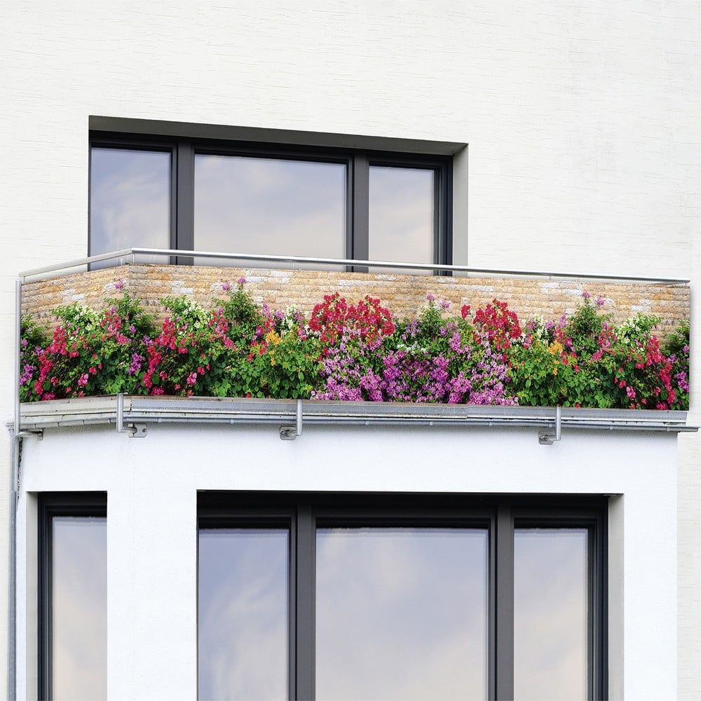 Plastová balkonová zástěna 500x85 cm Flowers – Maximex - Bonami.cz