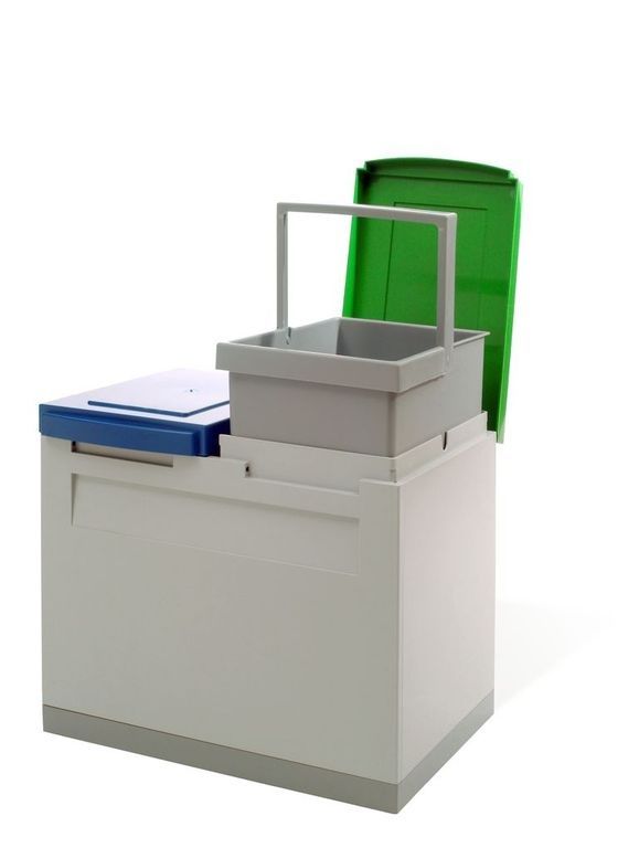 Odpadkový koš na tříděný odpad EKOMODUL 2x15 l - NP-DESIGN, s.r.o.