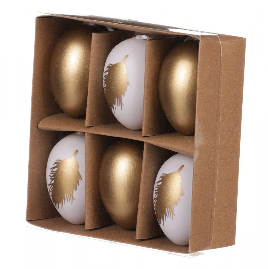 Autronic Vajíčka plastová v krabičce, (6ks) VEL7007 - ATAN Nábytek