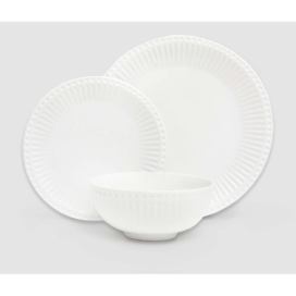 6dílná sada bílého porcelánového nádobí Bonami Essentials Purita