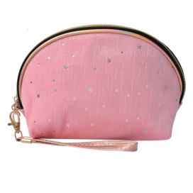 Růžová dámská toaletní taška s hvězdičkami Stars - 22*8*14 cm Clayre & Eef