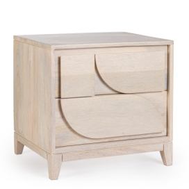 BIZZOTTO Dřevěný noční stolek ARCHITA