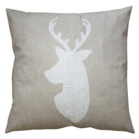 Béžový povlak na polštář s jelenem Deer - 45*45 cm Clayre & Eef