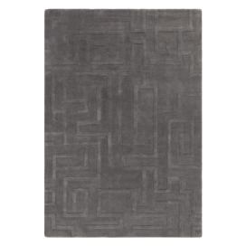 Antracitový vlněný koberec 120x170 cm Maze – Asiatic Carpets Bonami.cz