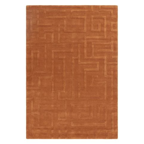 Vlněný koberec v cihlové barvě 160x230 cm Maze – Asiatic Carpets Bonami.cz