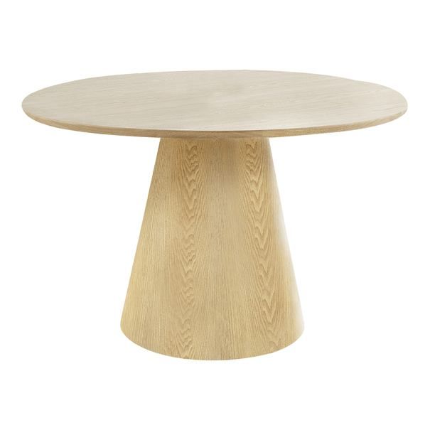 Kulatý jídelní stůl s deskou v dekoru jasanového dřeva ø 120 cm Bolton – House Nordic - SCONTO Nábytek s.r.o.