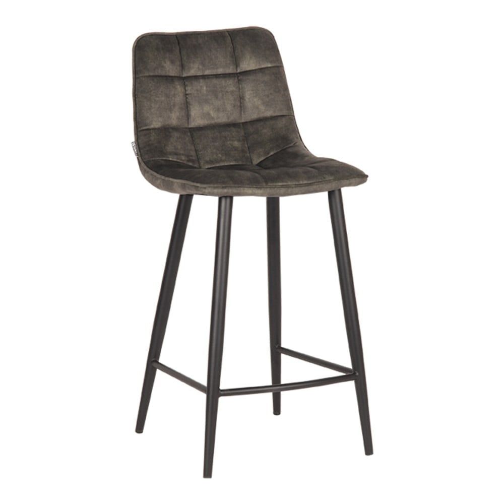 Khaki sametové barové židle v sadě 2 ks 94 cm Jelt – LABEL51 - Bonami.cz