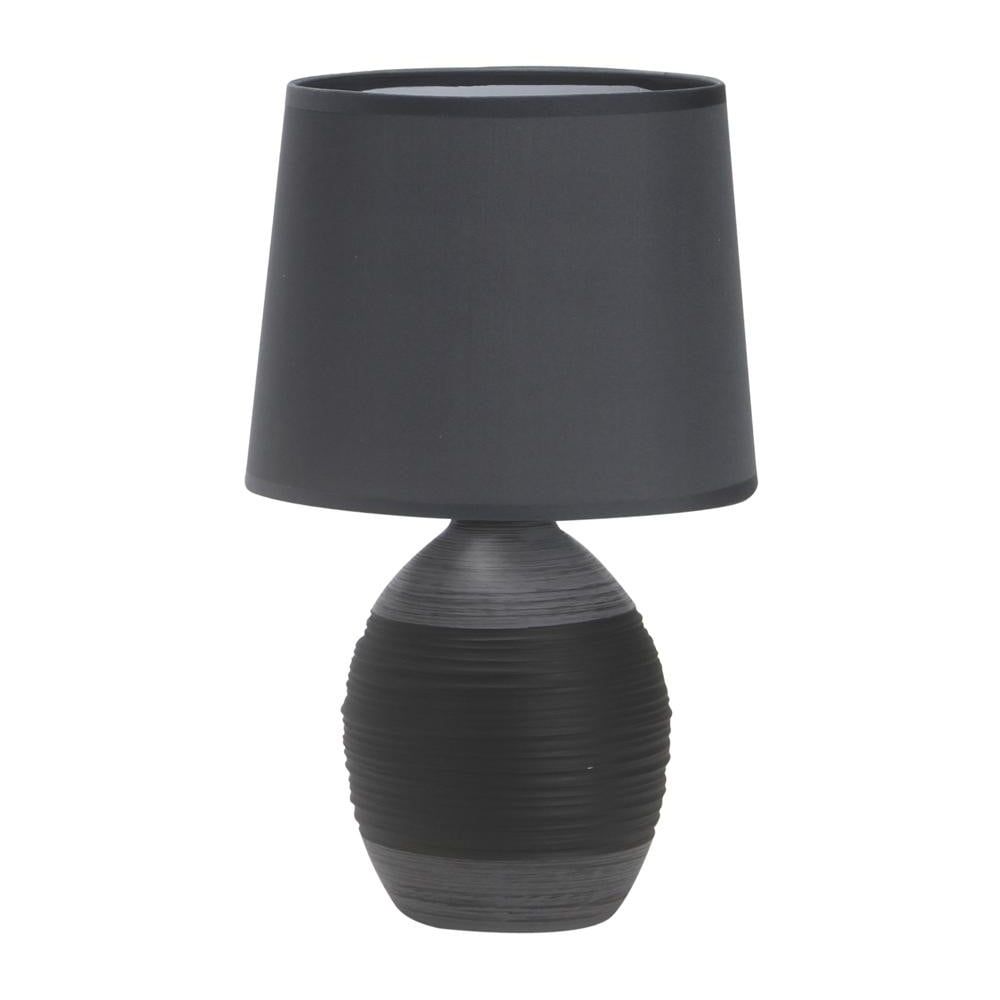 Tmavě šedá stolní lampa s textilním stínidlem (výška 35 cm) Ambon – Candellux Lighting - Bonami.cz