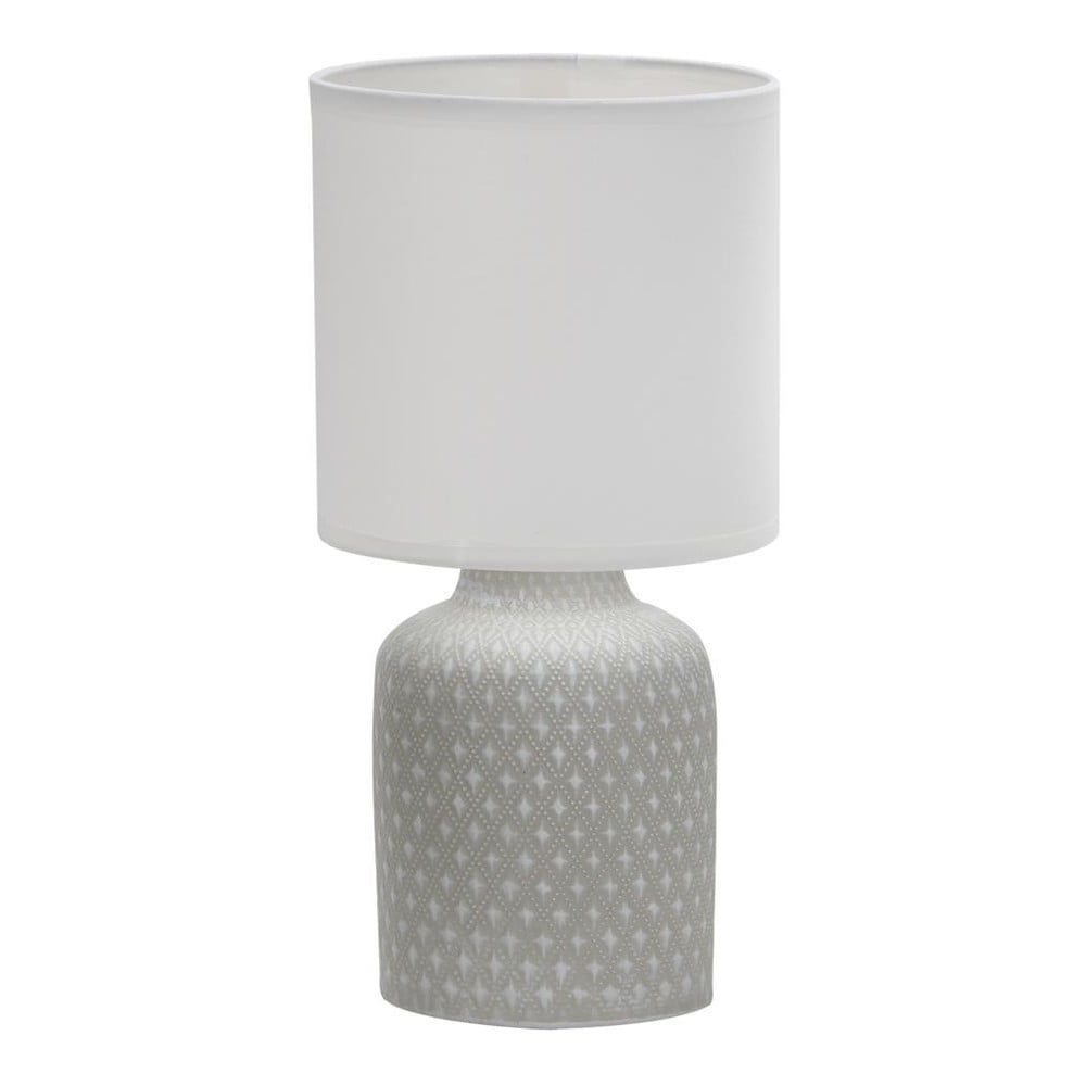 Šedá stolní lampa s textilním stínidlem (výška 32 cm) Iner – Candellux Lighting - Bonami.cz