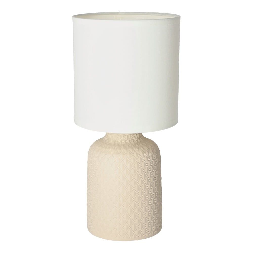 Béžová stolní lampa s textilním stínidlem (výška 32 cm) Iner – Candellux Lighting - Bonami.cz