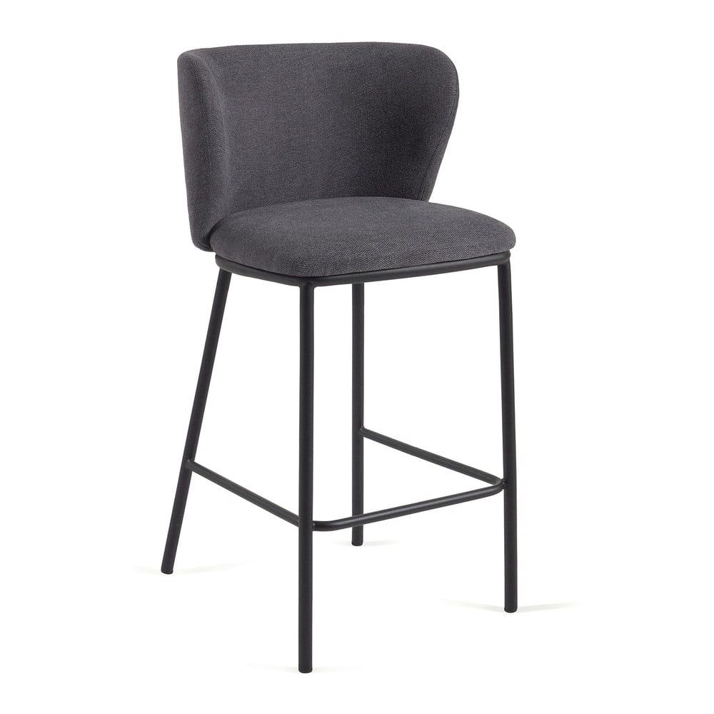 Tmavě šedé barové židle v sadě 2 ks 92 cm Ciselia – Kave Home - Bonami.cz
