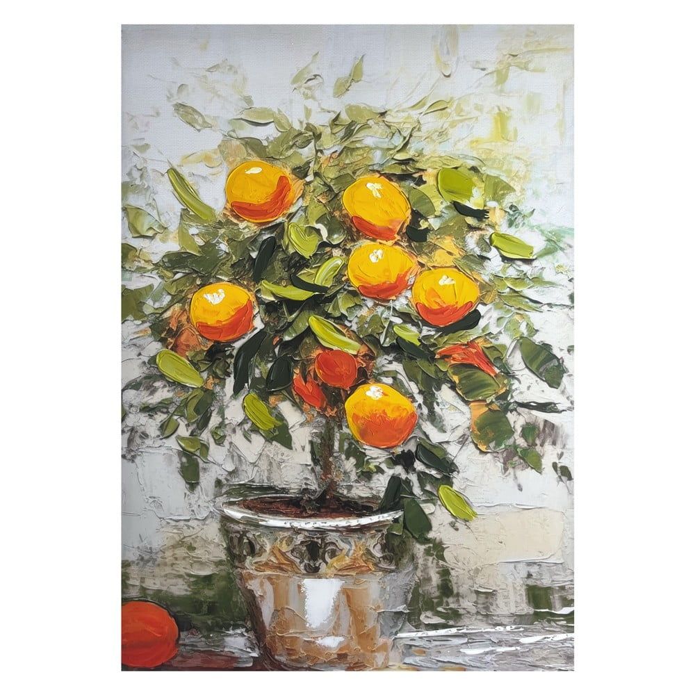 Obraz s ručně malovanými prvky 70x100 cm Oranges – Styler - Bonami.cz