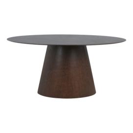 House Nordic Oválný jídelní stůl BOLTON tmavý 160x90 cm