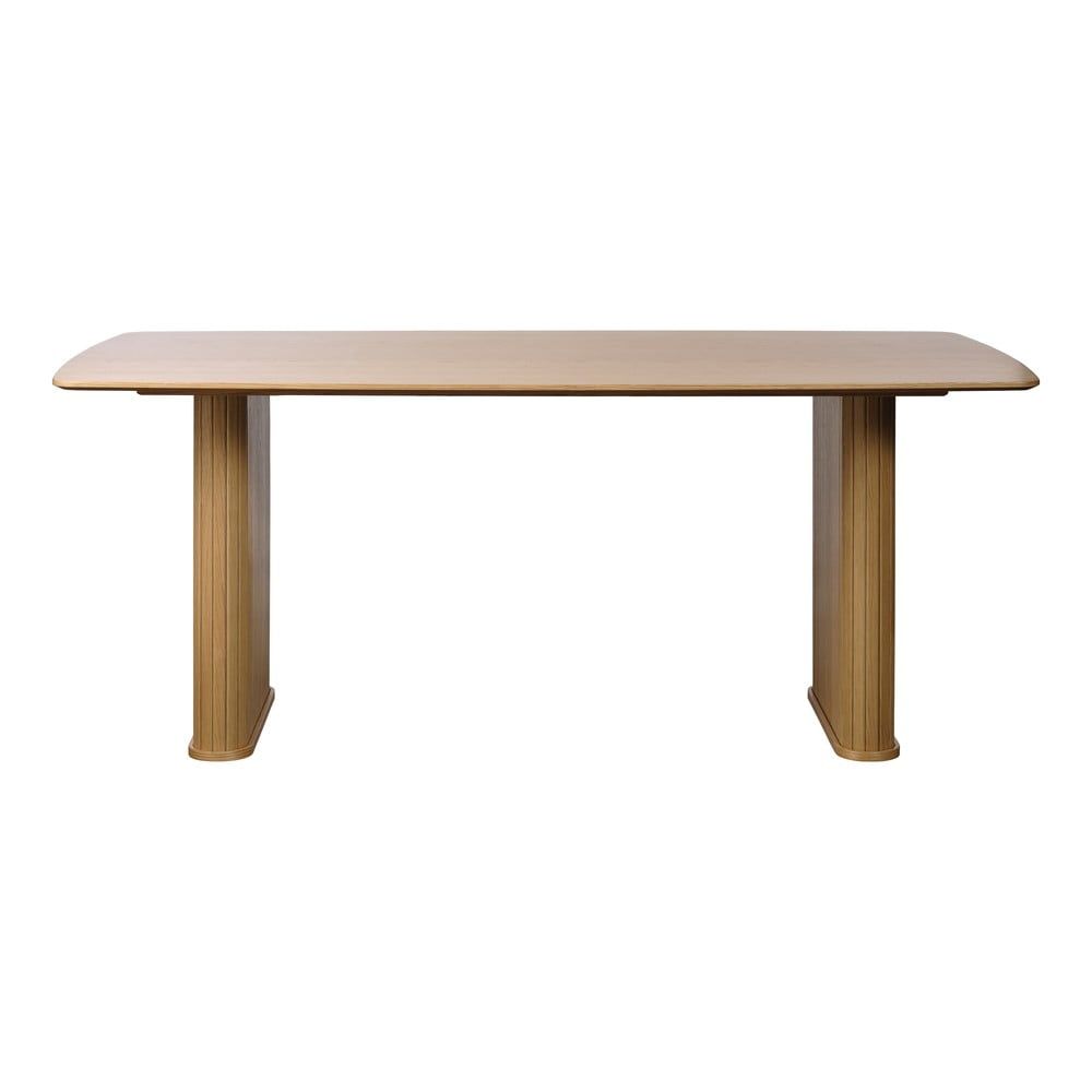 Jídelní stůl s deskou v dubovém dekoru 100x190 cm Nola – Unique Furniture - Bonami.cz