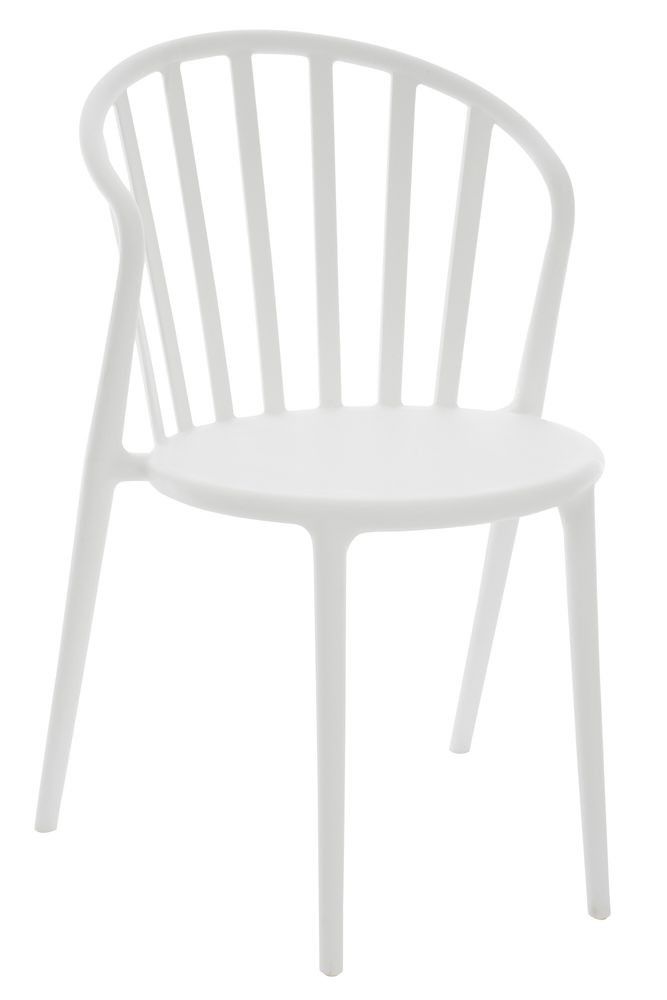 Bílá tvrzená židle Andy Polypropylene - 56*56*84 cm J-Line by Jolipa - LaHome - vintage dekorace