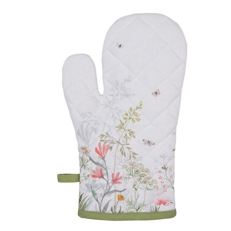 Bavlněná chňapka - rukavice s lučními květy Wildflower Fields - 18*30 cm Clayre & Eef - LaHome - vintage dekorace