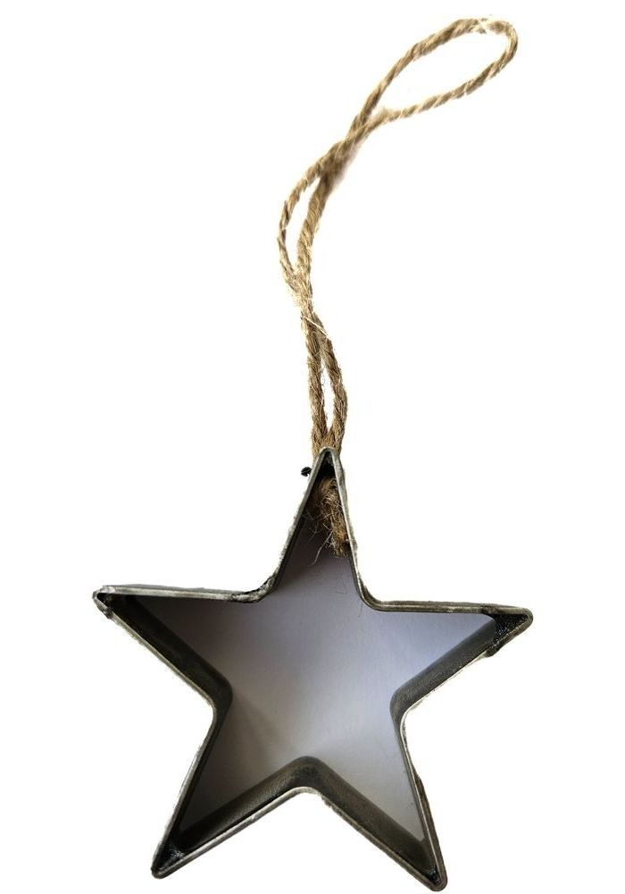 Zinková antik závěsná ozdoba hvězda - 6*1,5*6cm Sommerfield - LaHome - vintage dekorace