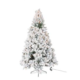 Zasněžený vánoční stromek s led světýlky Snowy - 105*105*185cm J-Line by Jolipa