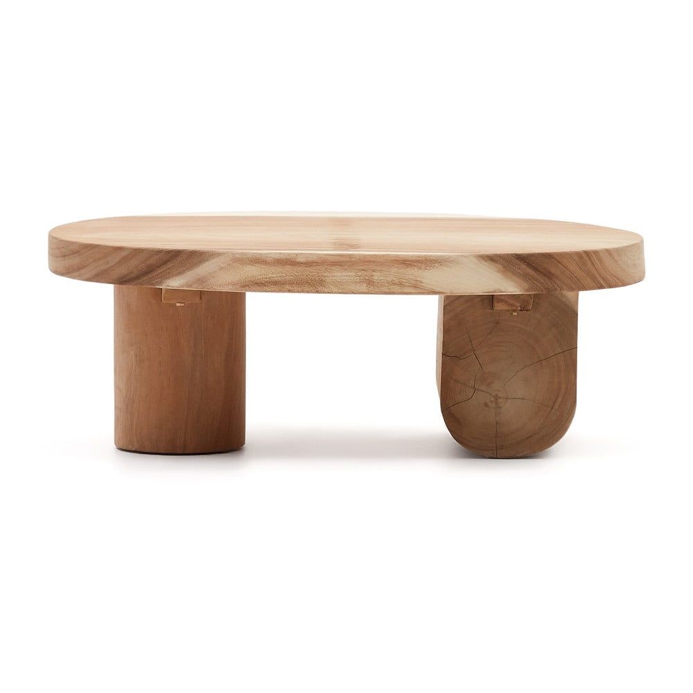 Konferenční stolek z masivu munggur v přírodní barvě 60x90 cm Mosi – Kave Home - Bonami.cz