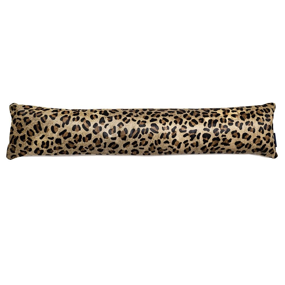 Kožený dlouhý polštář z hovězí kůže Cow leopard - 90*20*10cm Mars & More - LaHome - vintage dekorace
