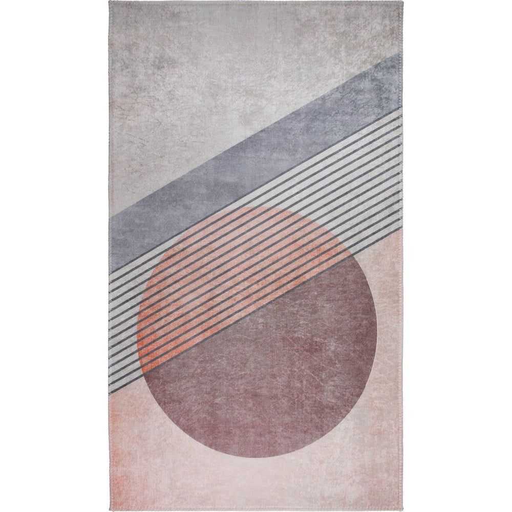 Pratelný koberec ve světle růžovo-šedé barvě 80x150 cm – Vitaus - Bonami.cz