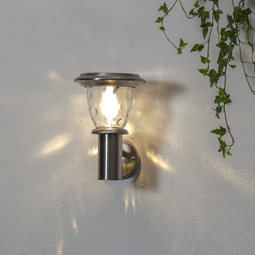 Nástěnné venkovní solární LED svítidlo Star Trading Pireus, výška 27 cm - Bonami.cz