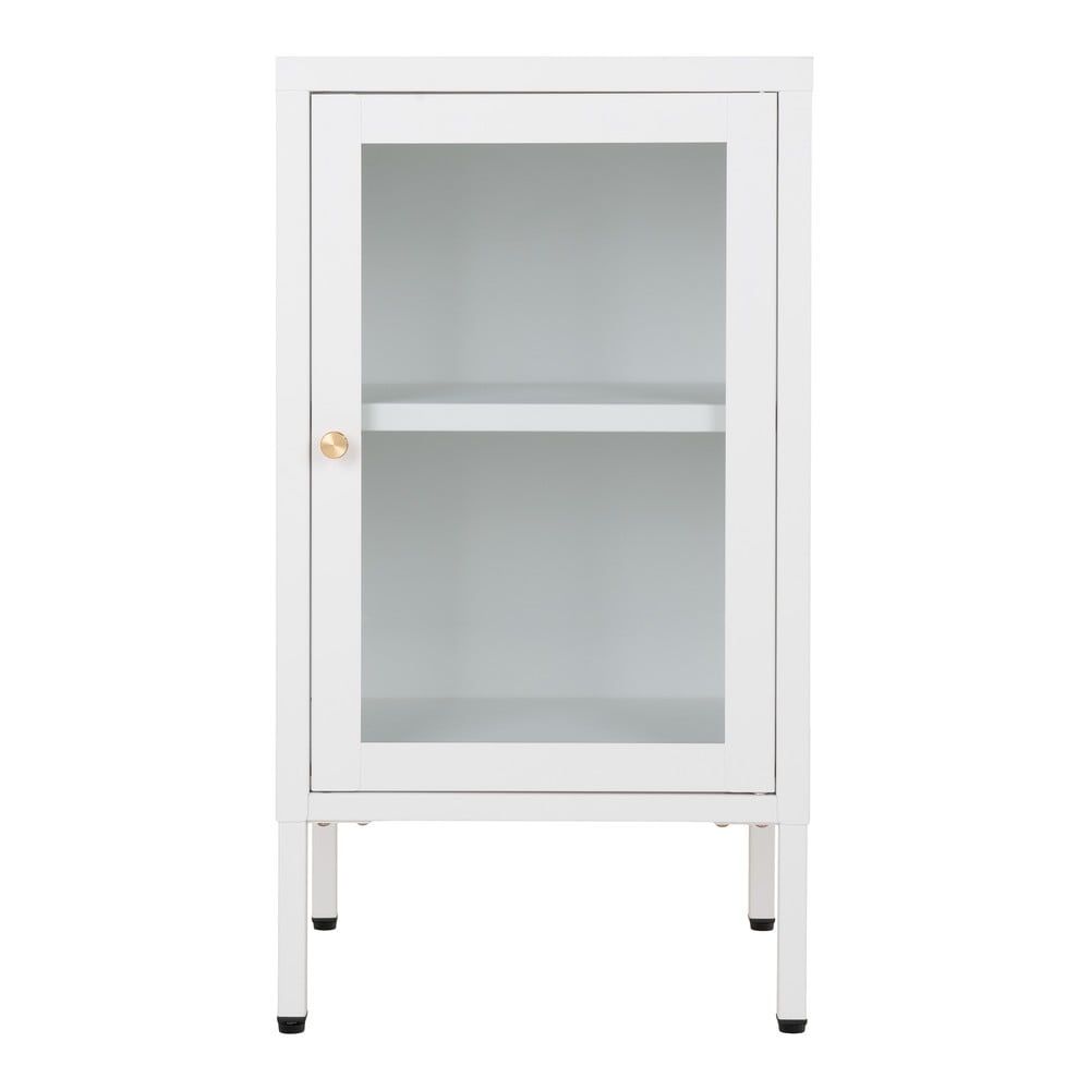 Bílá kovová vitrína 38x70 cm Dalby – House Nordic - Bonami.cz