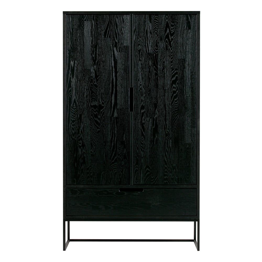 Černá skříňka z jasanového dřeva 85x149 cm Silas – WOOOD - Bonami.cz