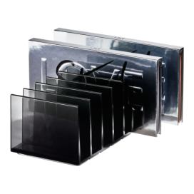 Matně černý koupelnový organizér na kosmetiku z recyklovaného plastu Palette Station – iDesign