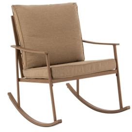 Hnědé kovové houpací křeslo Chair Pallo Swing - 64*93*80 cm J-Line by Jolipa