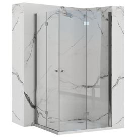 Sprchová kabina Rea Fold N2 transparentní, velikost 100x110