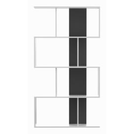 Černo-bílá knihovna 89x165 cm Sigma – TemaHome
