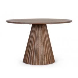 BIZZOTTO Dřevěný jídelní stůl ORISSA 120 cm hnědý
