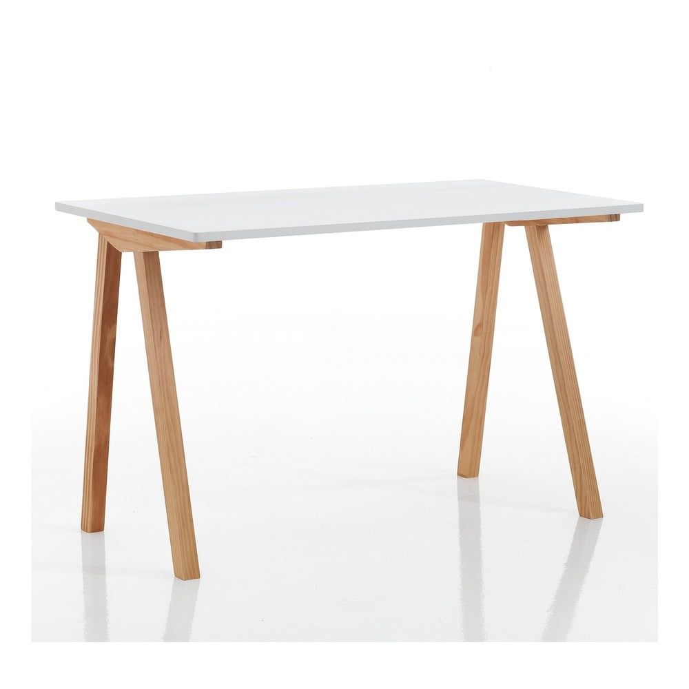Pracovní stůl s bílou deskou 60x120 cm Mak – Tomasucci - Bonami.cz