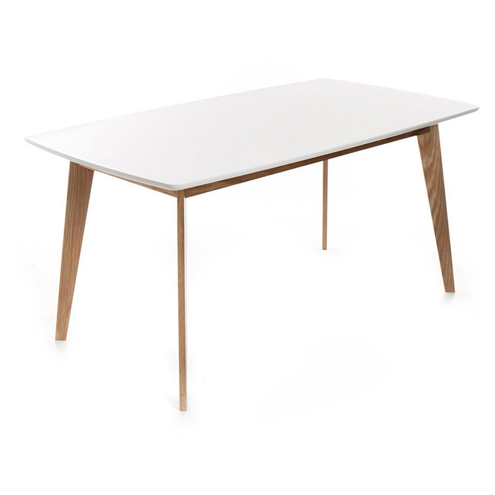 Jídelní stůl s bílou deskou 90x160 cm Kyra – Tomasucci - Bonami.cz