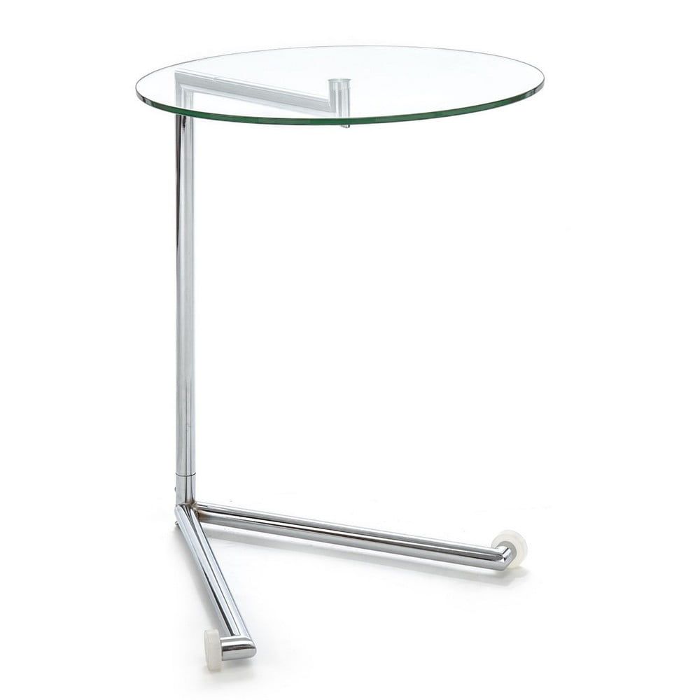 Kulatý odkládací stolek se skleněnou deskou 46x51 cm Hardy – Tomasucci - Bonami.cz