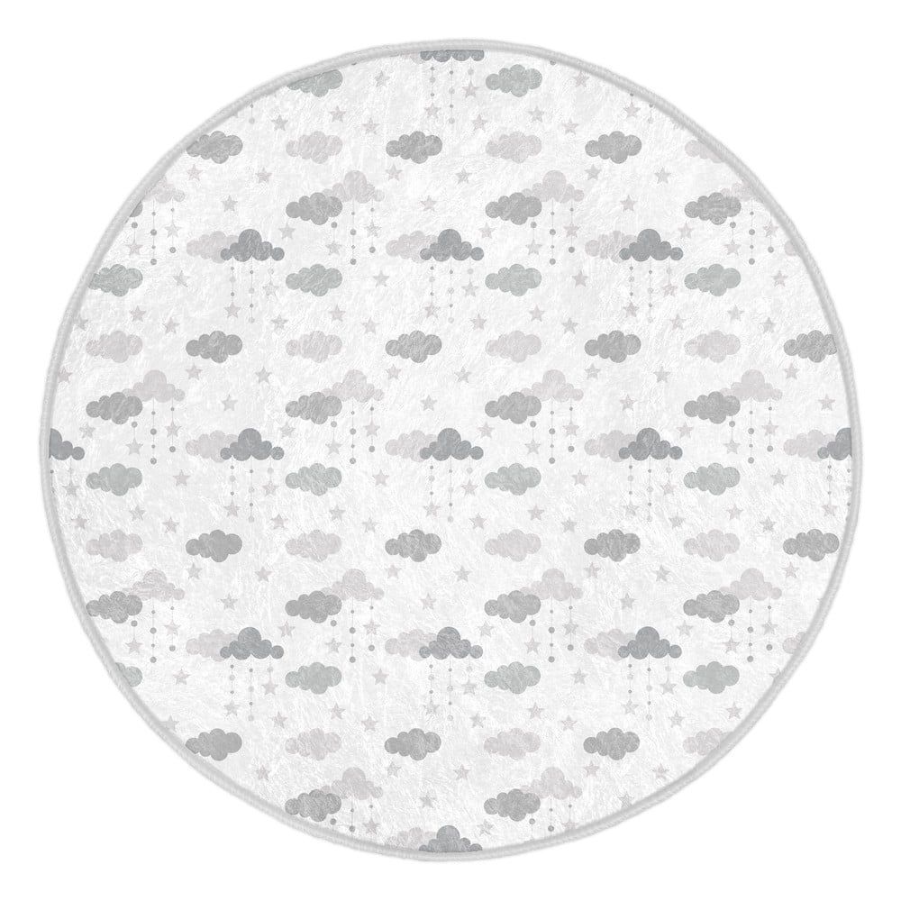 Dětský koberec ve světle šedo-bílé barvě ø 100 cm Comfort – Mila Home - Bonami.cz