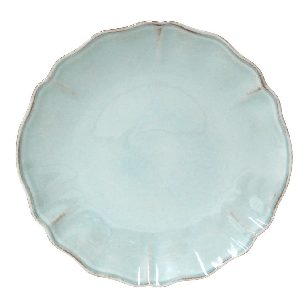 Modro-tyrkysový dezertní  talíř z kameniny ø 21 cm Alentejo – Costa Nova - Bonami.cz