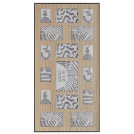 Nástěnný fotorám v designu dřeva a černým okrajem Villo - 41*3*81 cm J-Line by Jolipa LaHome - vintage dekorace